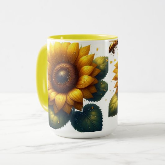 Sonnenblumensommer Tasse (Vorderseite Links)