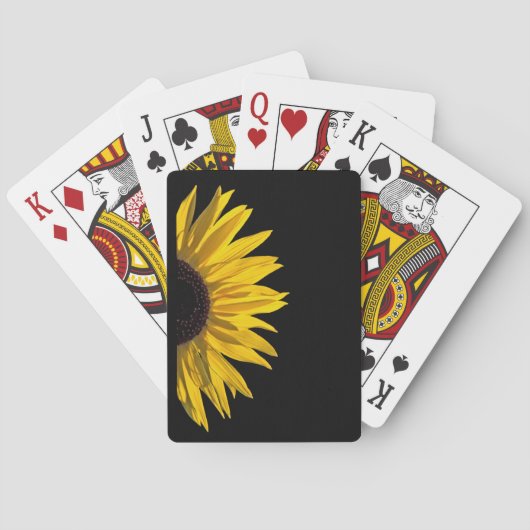 Sonnenblumensonne Spielkarten (Rückseite)