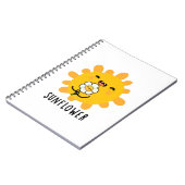 Sonnenblumensonne und Blume Pub Notizblock (Linke Seite)