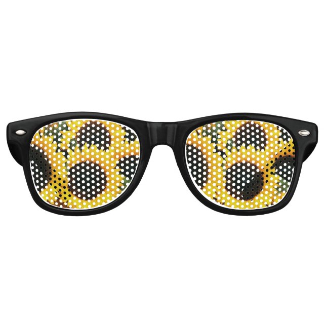 Sonnenblumensonnen Partybrille (Vorderseite)