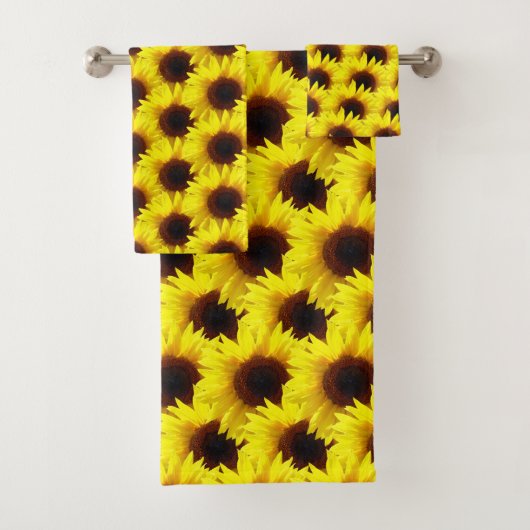 Sonnenblumenspass in der Sonne Badhandtuch Set (Insitu)