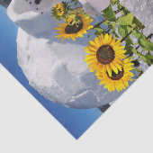 Sonnenblumenspeckpapier Seidenpapier (Ausschnitt)