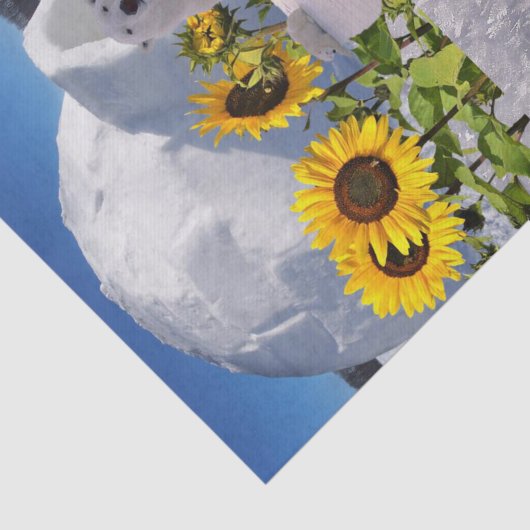 Sonnenblumenspeckpapier Seidenpapier (Ausschnitt)