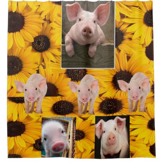 Sonnenblumenspieß-Duschvorhang Duschvorhang (Vorderseite)