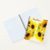 Sonnenblumenspirale Notizblock (Innenseite)