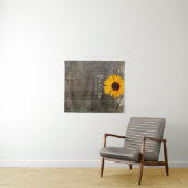 Sonnenblumenspitze Hochzeitskabine Foto Hintergrun Wandteppich (Beispiel (Horizontal))