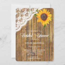 Sonnenblumenspitze Holz Blumenblume Brautparty Einladung