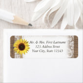 Sonnenblumenspitze und Burlap (Insitu)