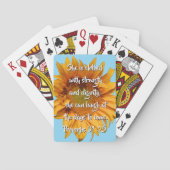 Sonnenblumensprichwörter 31:25 Custom Spielkarten (Rückseite)