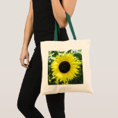 Sonnenblumenspürung Baumwolltasche Tragetasche (Vorderseite (Produkt))