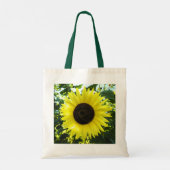 Sonnenblumenspürung Baumwolltasche Tragetasche (Rückseite)