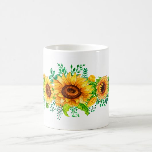 Sonnenblumenstanze Graphic Kaffeetasse (Mittel)