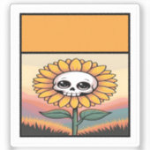 Sonnenblumensticker Aufkleber (Vorderseite)