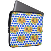 Sonnenblumenstickerei Laptopschutzhülle (Vorne Rechts)
