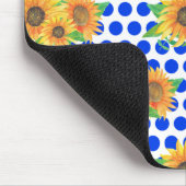 Sonnenblumenstickerei Mousepad (Ecke)