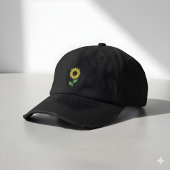 Sonnenblumenstickerhut | Einfache kleine Blume Des Bestickte Baseballkappe