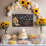 Sonnenblumenstiefel und Brautparty Bubbly - Empfan Banner<br><div class="desc">"Ja! Lassen Sie sich mit unseren rustikalen Sonnenblumenstiefeln und der Bubbly Bridal Shower Einladung zu einem Fest im ländlichen Stil verzaubern! Stellen Sie sich vor: verwitterte Cowboystiefel aus Leder, mit fröhlichen gelben Sonnenblumen und üppiger Vegetation geschmückt, Set vor dem Hintergrund von Stallholz. Als wäre das nicht charmant genug, stellen Sie...</div>