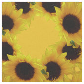 Sonnenblumenstoff Sonnenblumenstoff Baumwolle oder Stoff (Nahaufnahme)
