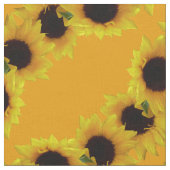 Sonnenblumenstoff Sonnenblumenstoff Baumwolle oder Stoff (Nahaufnahme)
