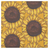 Sonnenblumenstoff Sonnenblumenstoff Baumwolle oder Stoff (Nahaufnahme)