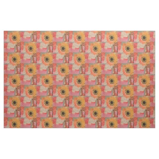Sonnenblumenstoff Stoff (Fat Quarter (45,7 x 55,9 cm))