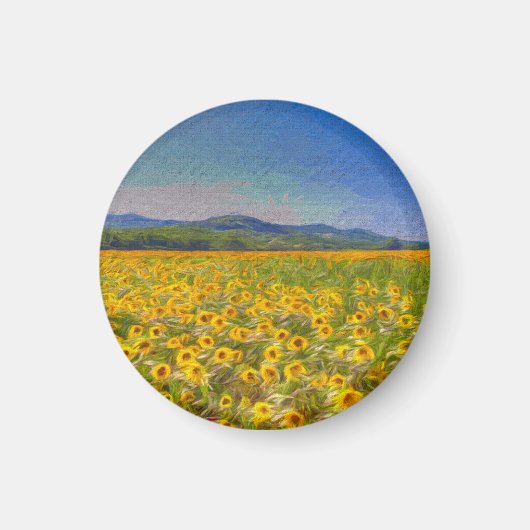 Sonnenblumenstrände Magnet (Vorne)