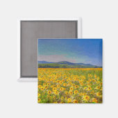 Sonnenblumenstrände Magnet (Vorderseite/Rückseite)