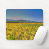 Sonnenblumenstrände Mousepad (Mit Mouse)