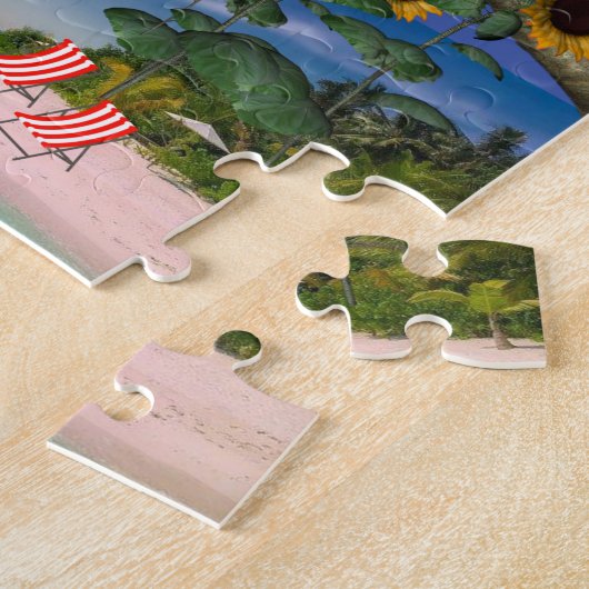 Sonnenblumenstrandpuzzles Puzzle (Seite)