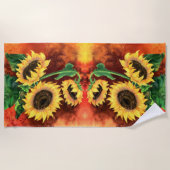 Sonnenblumenstrandtuch Strandtuch (Vorderseite)
