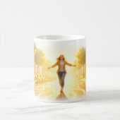 Sonnenblumenstraße Freudiger Morgenglanz Becher Kaffeetasse (Mittel)