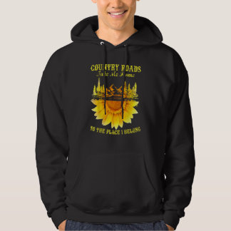 Sonnenblumenstrassen bringen mich Zuhause Funny Ba Hoodie