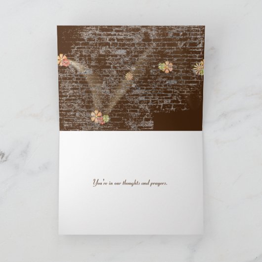 Sonnenblumenstrauch Karte (Innenseite)