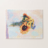 Sonnenblumenstrauß Blumen Kunst Puzzle (Horizontal)