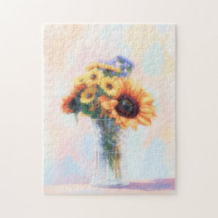 Sonnenblumenstrauß Blumen Kunst Puzzle