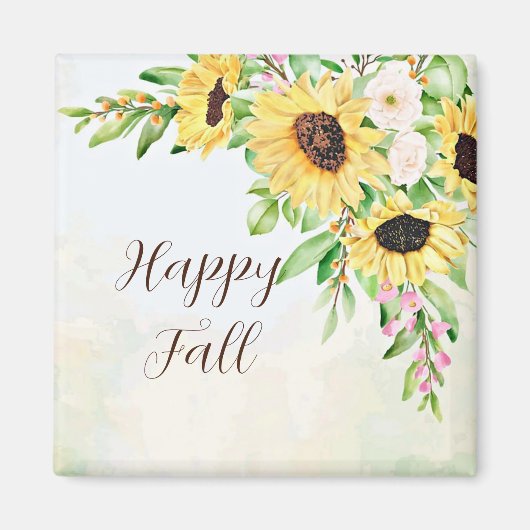 Sonnenblumenstrauß mit anpassbarem Text Magnet (Vorne)