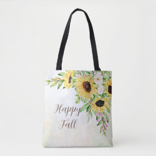 Sonnenblumenstrauß mit anpassbarem Text Tasche