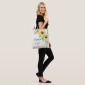 Sonnenblumenstrauß mit anpassbarem Text  Tasche (Am Model)