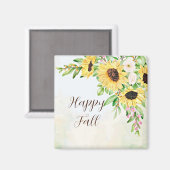 Sonnenblumenstrauß mit individuellem Text Magnet (Vorderseite/Rückseite)