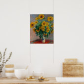 Sonnenblumenstrauß von Claude Monet Poster (Küche)