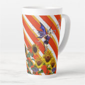 Sonnenblumenstreifen Latte Tasse Fairy (Rechte Ecke)