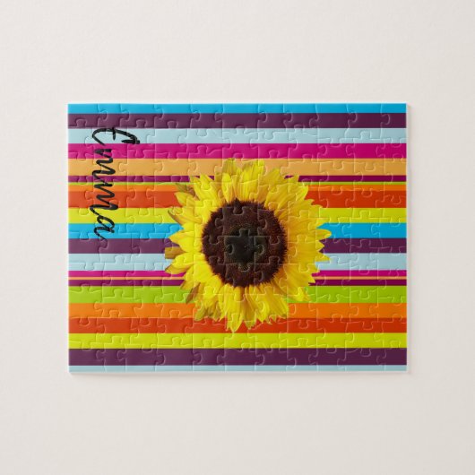 Sonnenblumenstreifen-Puzzles Puzzle (Horizontal)