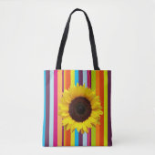 Sonnenblumenstreifen-Tasche Tasche (Vorderseite)