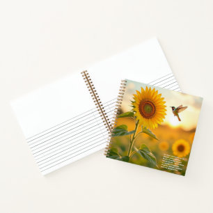Sonnenblumensymbolik  notizblock