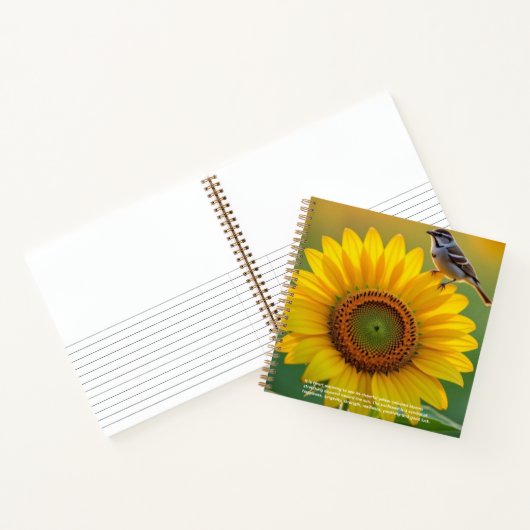 Sonnenblumensymbolik Notizblock (Innenseite)