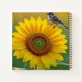 Sonnenblumensymbolik Notizblock (Rückseite)