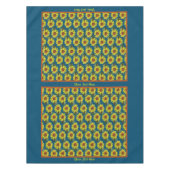 Sonnenblumentablette - Fakultative Personalisierun Tischdecke (Vorderseite)