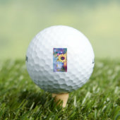 Sonnenblumentelefon Golfball (Insitu T-Shirt)