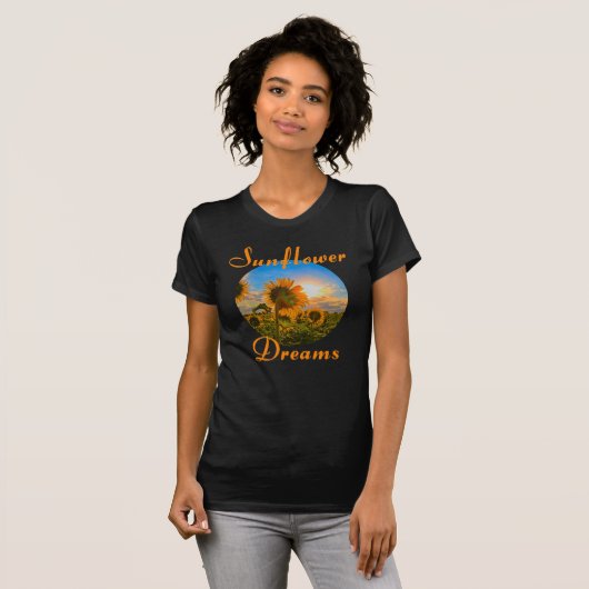 Sonnenblumenträume T-Shirt (Vorne ganz)