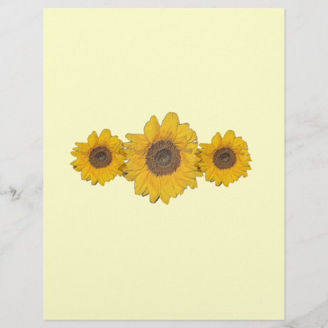 Sonnenblumentrio (Vorderseite)